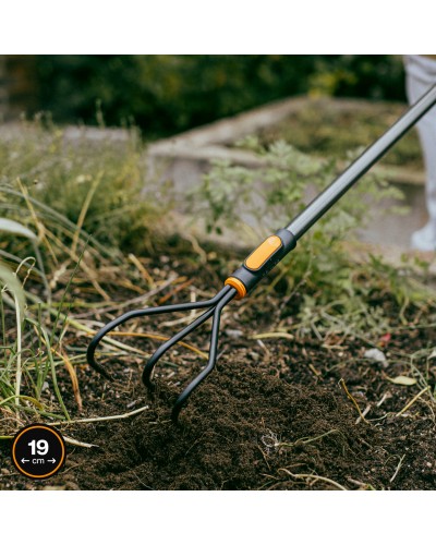 Розпушувач (культиватор) Fiskars OneClick 13 см, три зуба (1080684)