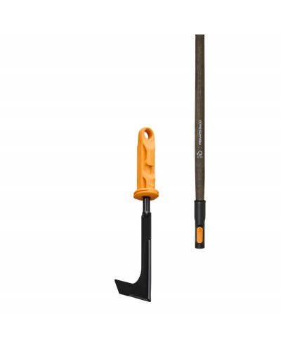Очищувач щілин Fiskars OneClick 8 см + ручка дерев'яна 140 см (1080687+1080549)