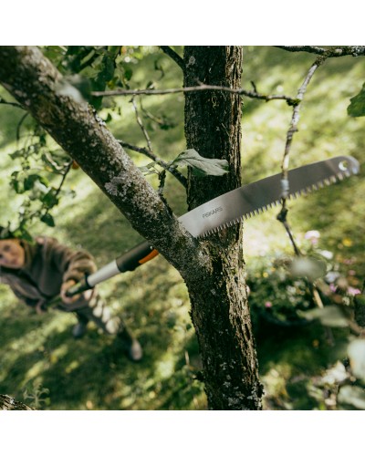 Пила садова пряма Fiskars OneClick 360 мм, зріз на себе (1080691)