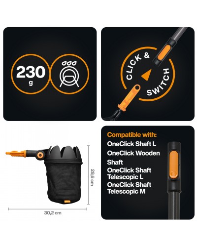 Плодознімач Fiskars OneClick Fruit Picker (1080692)