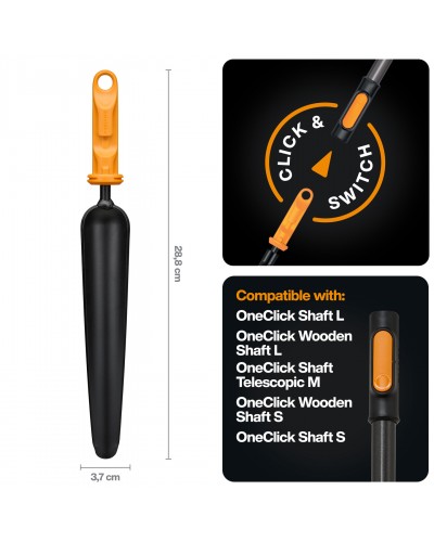 Совок для бур'янів Fiskars OneClick 19 см (1080694)