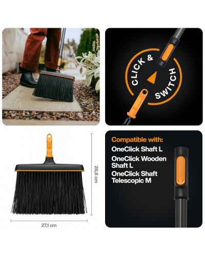 Щітка для терас Fiskars OneClick 27 см (1080699)