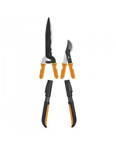 Ножиці для живоплоту + сучкоріз Bypass до 30 мм Fiskars OneClick Set (1080711)
