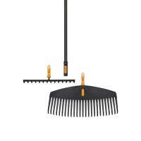 Грабли для газонов 51 см + грабли для грунта 36 см + ручка 161 см Fiskars OneClick Set (1080716)