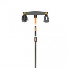 Щітка для очищення жолобов Fiskars OneClick + ручка L, 220-400 см (1080718)
