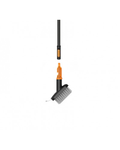 Щітка металева для щілин Fiskars OneClick 9,5 см + ручка L, 161 см (1080719)