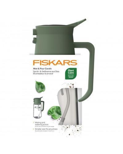 Лейка-распылитель 2-в-1 для комнатных растений Fiskars Mist & Pour Carafe, 0.5 л (1080774)