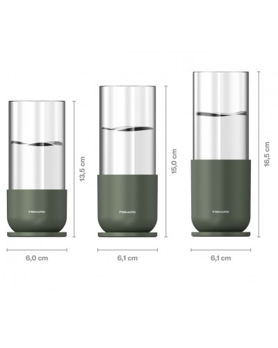 Стеклянные колбы для укоренения черенков Fiskars Propagation Set 3 шт (1080910) Стеклянные колбы для укоренения черенков Fiskars Propagation Set 3 шт (1080910)