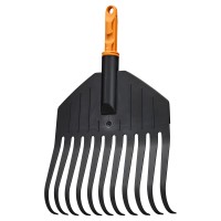 Граблі пластикові легкі для газонів Fiskars OneClick S 22 см (1082704)