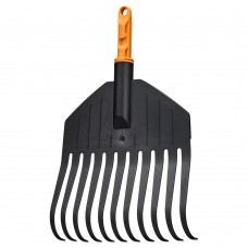 Граблі пластикові легкі для газонів Fiskars OneClick S 22 см (1082704)