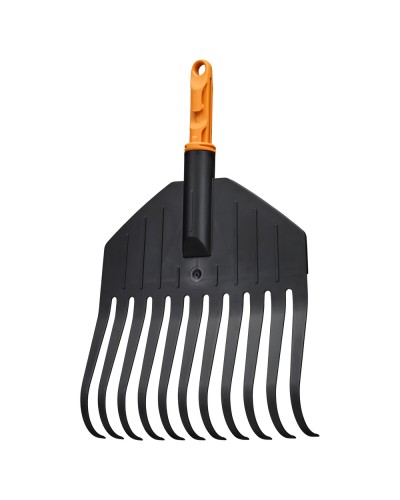 Граблі пластикові легкі для газонів Fiskars OneClick S 22 см (1082704)