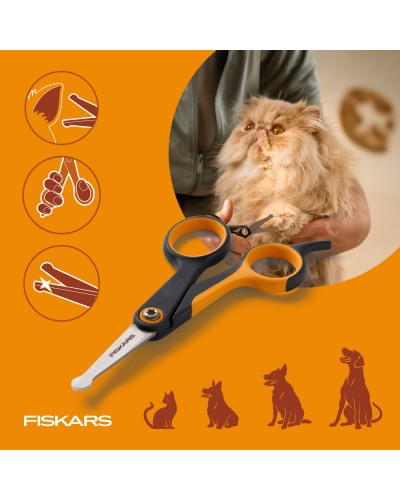 Ножницы для точной стрижки в груминге Fiskars Detailing scissors, 14 см (2009124) Ножницы для точной стрижки в груминге Fiskars Detailing scissors, 14 см (2009124)