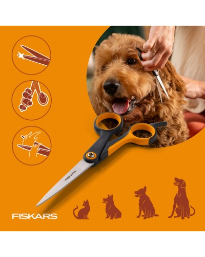 Ножиці для стрижки у грумінгу Fiskars Trimming scissors 17 см (2009126) Ножиці для стрижки у грумінгу Fiskars Trimming scissors 17 см (2009126)