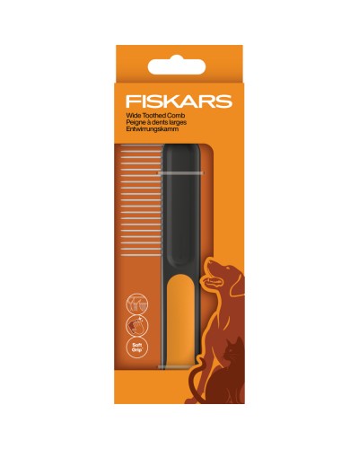 Расческа для расчесывания собак и кошек Fiskars Wide Toothed Comb (2009134) Расческа для расчесывания собак и кошек Fiskars Wide Toothed Comb (2009134)