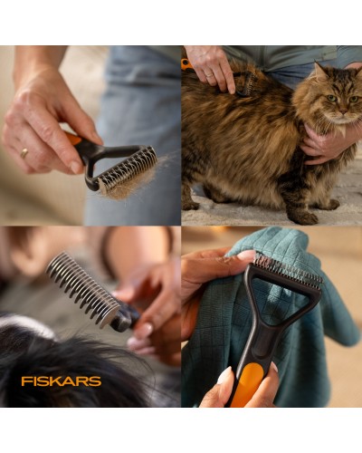 Грабли-колтунорез для груминга собак и кошек Fiskars Dematting Rake, 7 см (2009136) Грабли-колтунорез для груминга собак и кошек Fiskars Dematting Rake, 7 см (2009136)