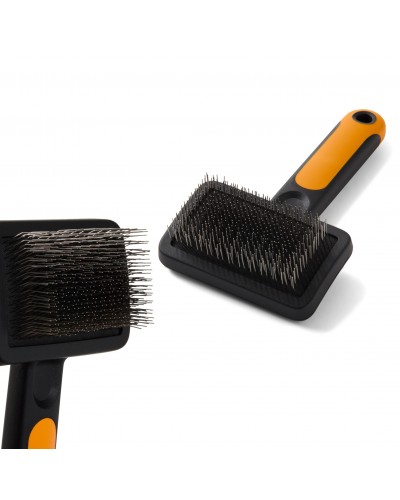 Щетка-пуходерка для груминга собак и кошек Fiskars Slicker Brush, 9 см (2009138)