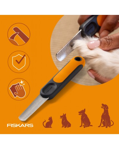 Пилка для когтей для животных Fiskars Nail File, 18 см (2009142) Пилка для когтей для животных Fiskars Nail File, 18 см (2009142)