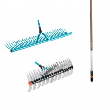 Комплект для вычесывания и сгребания газонов Gardena Combisystem 35 см+60 см, ручка 180 см (03006-20)