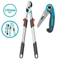 Сучкоріз телескопічний для зелених гілок до 42 мм Gardena TeleCut Basic 650-900 B + складна пила 135Р (12020-30)