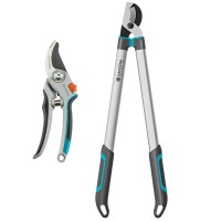 Сучкоріз для зелених гілок до 45 мм Gardena EasyCut L Bypass, 68 см + секатор Comfort B/L Bypass до 25 мм (12031-30)