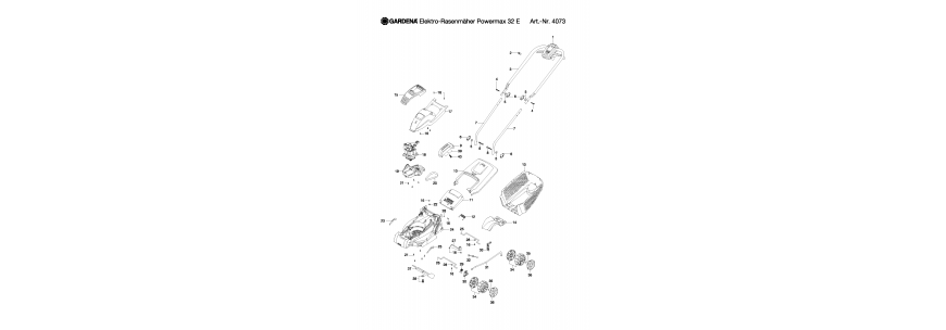 Запчасти Gardena PowerMax 32E, 4073-20