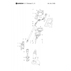 Держатель катушки 2540-00.600.02, не показан на рисунке Gardena