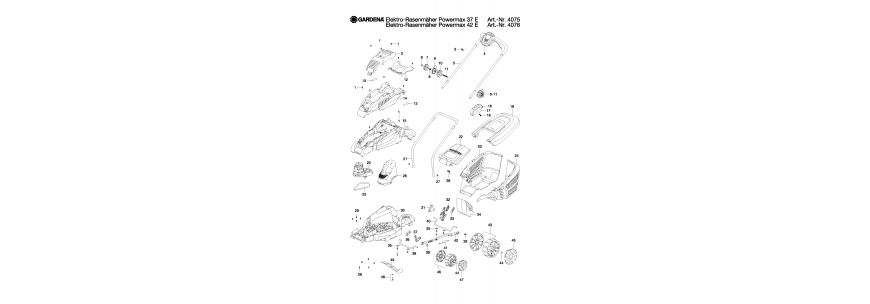 Запчастини Gardena PowerMax 37E, 4075-20