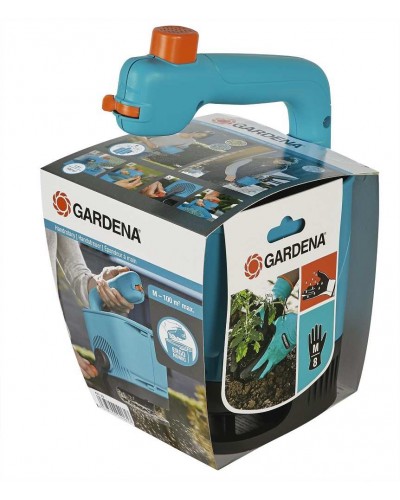 Разбрасыватель-сеялка Gardena М в наборе + перчатки для земли (00431-33)