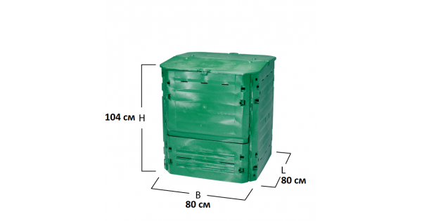 Купить садовый компостер Graf Thermo-King 600 л, зеленый (626002)