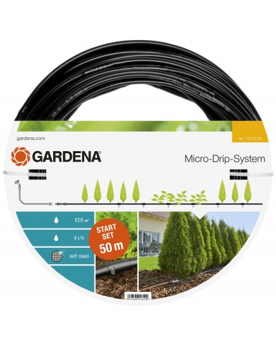 Комплект микрокапельного полива Gardena Micro-Drip-System для рядного полива 50 м (13013-20)