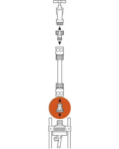 Адаптер Gardena для систем поливу з внутрішнім різьбленням 26,5 мм (02921-20)