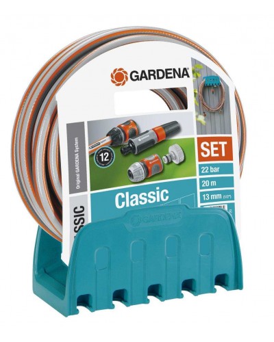 Шланг с кронштейном и комплектом для полива Gardena Classic 13 мм (1/2"), 20 м Set (18005-29)