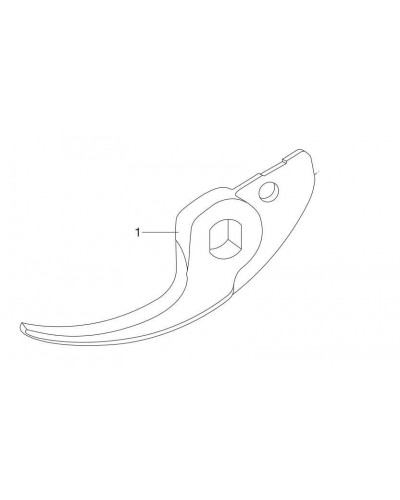 Нож нижний для секатора Gardena BP 30 Premium (08701-00.600.05)