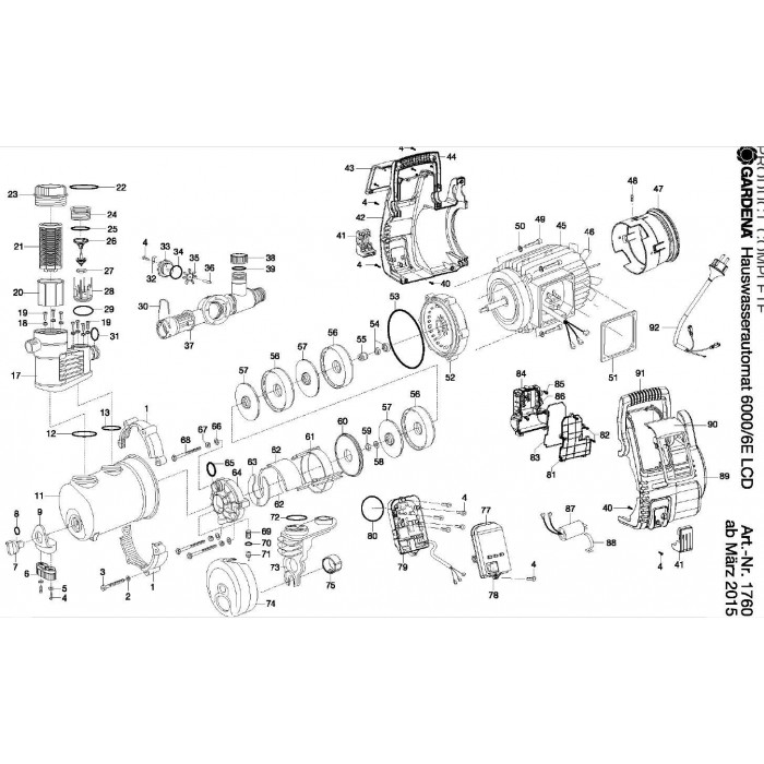 Купить Автоматический насос Gardena /6E LCD inox () , цена грн