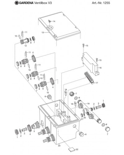 Адаптер для клапанной коробки Gardena V1, V3 (01255-00.600.21)