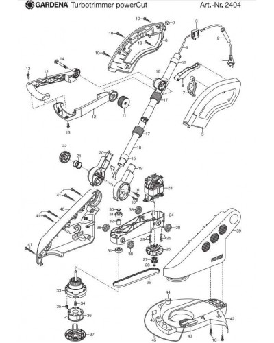 Електродвигун для турботримера Gardena PowerCut (02404-00.600.76)