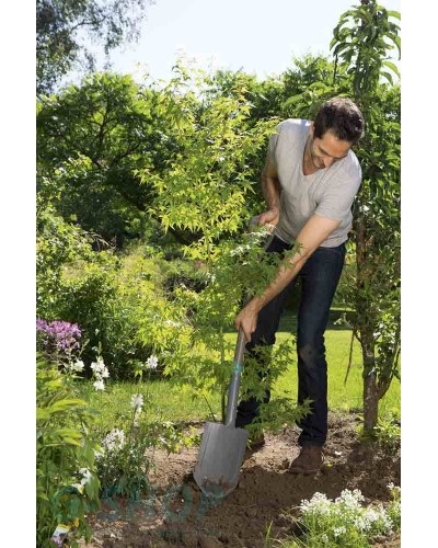Лопата садова штикова загострена Gardena NatureLine D-подібна рукоятка 117 см (17001-20)