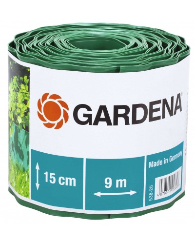 Бордюр садовый зеленый Gardena 9х15 см (00538-20)